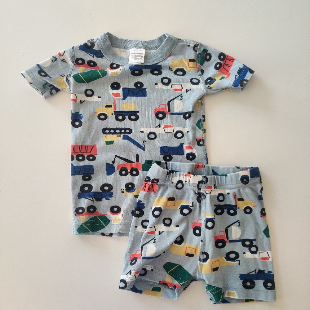 Hanna Andersson trucks short Sleeve and Shorts Set Toddler pajama set